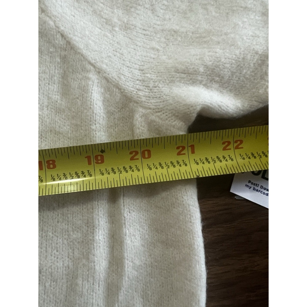 Old Navy Cream Long Puff Sleeve Cardigan Sweater Womens Medium NWT Coquette - Picture 7 of 8